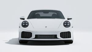 Exterior view of 911 Turbo S showing the front of the car