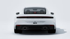 Exterior view of 911 Carrera 4S showing the rear of the car