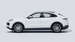 Exterior view of Cayenne Coupé showing the left side of the car