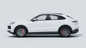 Exterior view of Cayenne S Coupé showing the left side of the car