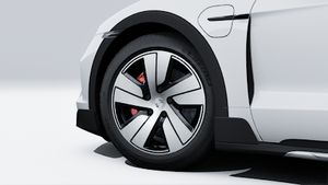 Exterior view of Taycan 4S Cross Turismo