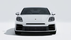 Exterior view of Panamera 4 showing the front of the car