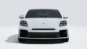 Exterior view of Panamera 4 E-Hybrid showing the front of the car