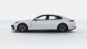 Exterior view of Panamera GTS showing the left side of the car