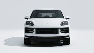 Vue extérieure de Cayenne S montrant l'avant de la voiture
