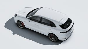 Vue extérieure de Cayenne Turbo E-Hybrid vue d'en haut