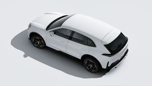 Vue extérieure de Cayenne Turbo Electric vue d'en haut