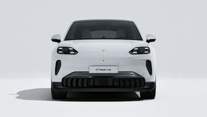 Vue extérieure de Cayenne Coupé Electric montrant l'avant de la voiture