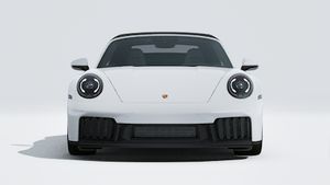Εξωτερική όψη του 911 Carrera GTS Cabriolet που δείχνει το μπροστινό μέρος του αυτοκινήτου