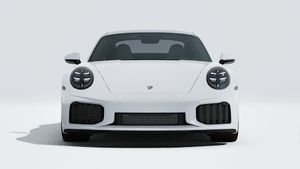 Εξωτερική όψη του 911 Turbo S που δείχνει το μπροστινό μέρος του αυτοκινήτου