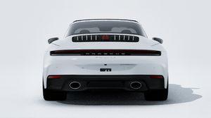 Εξωτερική όψη του 911 Targa 4S που δείχνει το πίσω μέρος του αυτοκινήτου