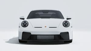 Εξωτερική όψη του 911 GT3 που δείχνει το μπροστινό μέρος του αυτοκινήτου