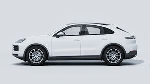 Εξωτερική όψη του Cayenne Coupé που δείχνει την αριστερή πλευρά του αυτοκινήτου