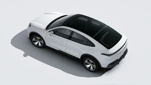 Εξωτερική όψη του Cayenne Coupé Electric από ψηλά