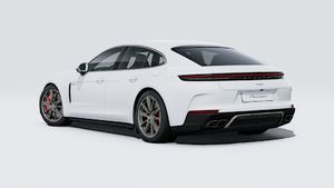Εξωτερική όψη του Panamera Turbo E-Hybrid που δείχνει την πίσω και την αριστερή πλευρά του αυτοκινήτου