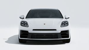Εξωτερική όψη του Panamera 4 E-Hybrid Executive που δείχνει το μπροστινό μέρος του αυτοκινήτου