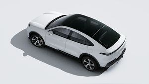 Vista exterior de Cayenne S Coupé Electric vista desde arriba