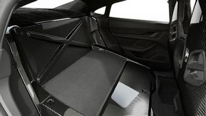 Vista interior de su Taycan Turbo GT with Weissach package