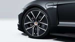 Vista exterior de su Taycan 4 Black Edition
