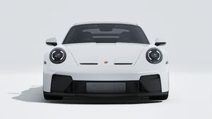 Vanjski pogled na 911 GT3 koji prikazuje prednji dio automobila