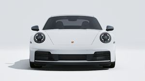 A 911 Carrera T külső nézete, amely az autó elejét mutatja.