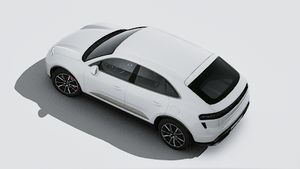 A Macan Turbo külső nézete felülről nézve