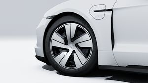 Exterior view of Taycan Sport Turismo