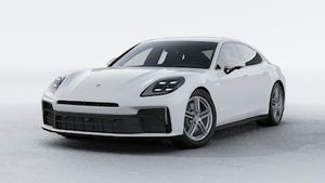 Exterior view of Panamera 4 showing the front and left side of the car