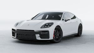 Exterior view of Panamera GTS showing the front and left side of the car