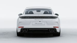 Exterior view of Panamera GTS showing the rear of the car