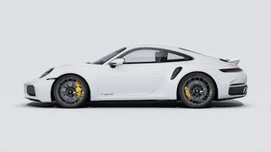 מראה חיצוני של ה-911 Turbo S, מראה את הצד השמאלי של המכונית