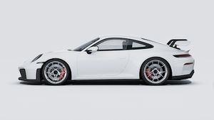 מראה חיצוני של ה-911 GT3, מראה את הצד השמאלי של המכונית