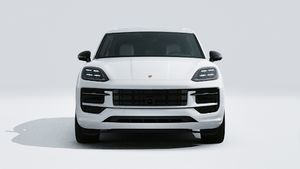 מראה חיצוני של ה-Cayenne S E-Hybrid Black Edition, מראה את חזית המכונית