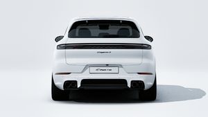 מראה חיצוני של ה-Cayenne S E-Hybrid Black Edition, מראה את החלק האחורי של המכונית