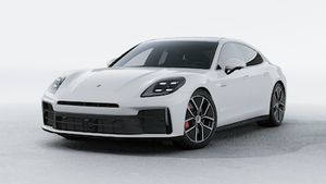 מבט חיצוני על ה-Panamera 4S E-Hybrid , מראה את הצד הקדמי והשמאלי של המכונית