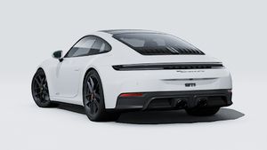 Exterior view of 911 Carrera 4 GTS showing the back and left side of the car