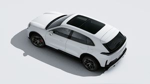 Exterior view of Cayenne Turbo Electric seen from above