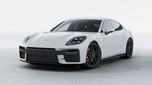 Exterior view of Panamera GTS showing the front and left side of the car