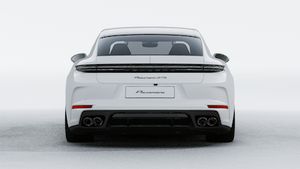 Exterior view of Panamera GTS showing the rear of the car