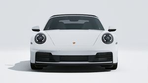 Exterior view of 911 Carrera Cabriolet showing the front of the car