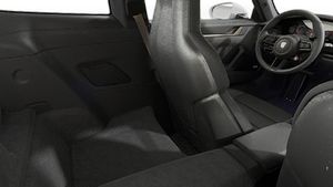 Interior view showing the back seats of 911 Turbo S