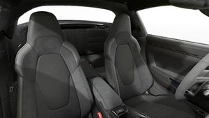 Interior view showing the front seats of 911 Targa 4 GTS
