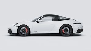 Exterior view of 911 Targa 4 GTS showing the left side of the car