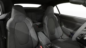 Interior view showing the front seats of 911 Carrera 4 GTS Cabriolet