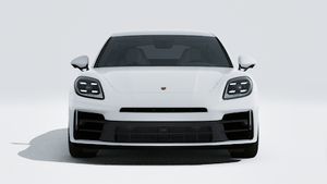 Exterior view of Panamera showing the front of the car