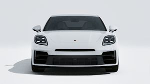 Exterior view of Panamera 4 E-Hybrid showing the front of the car