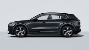 Vista esterna di Cayenne S Electric che mostra il lato sinistro della vettura