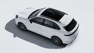 Exterior view of Cayenne E-Hybrid Black Edition seen from above