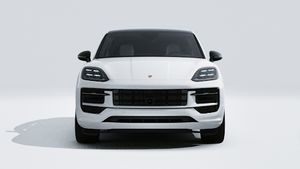 Exterior view of Cayenne S E-Hybrid Coupé Black Edition showing the front of the car