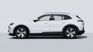 Exterior view of Cayenne Electric showing the left side of the car